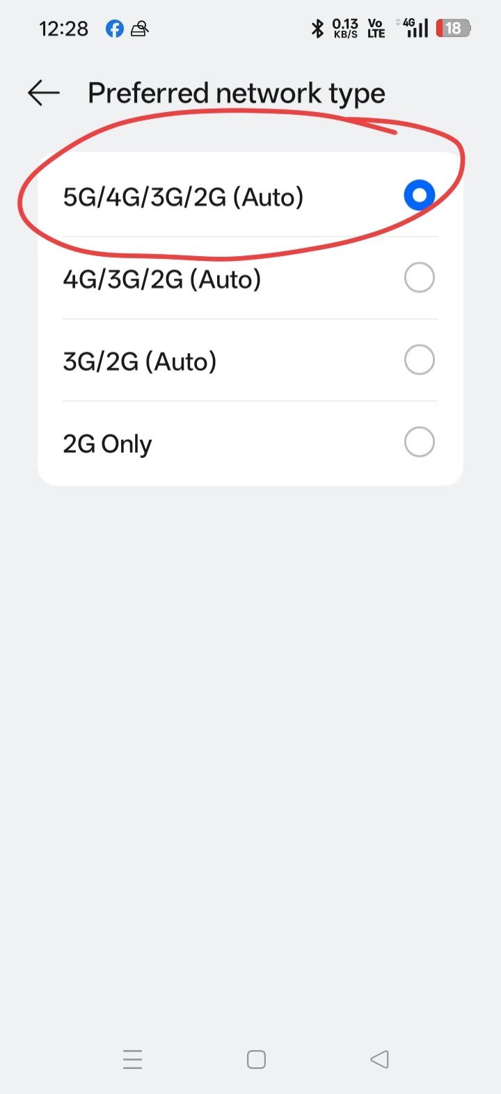 android phone network problem