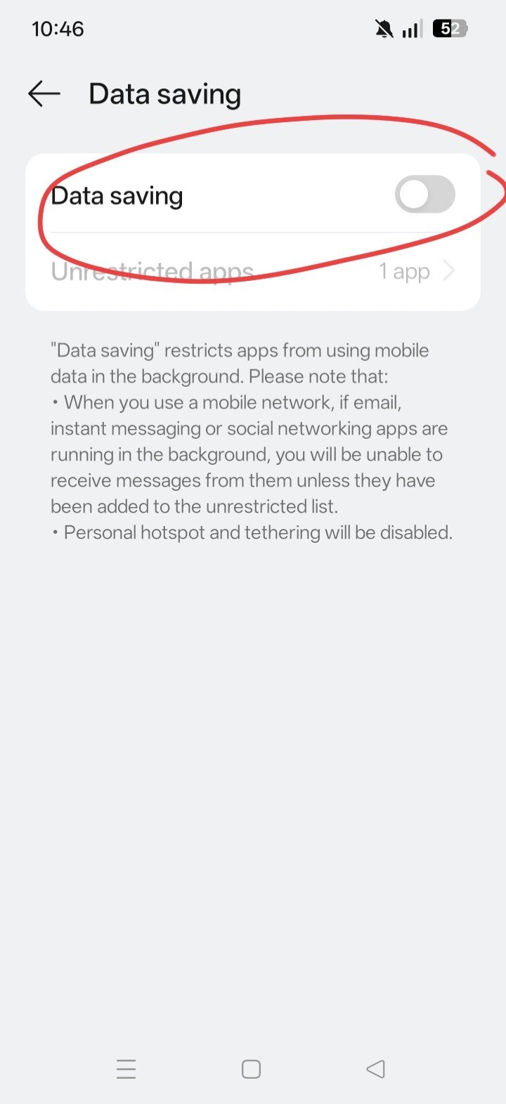 Data saver