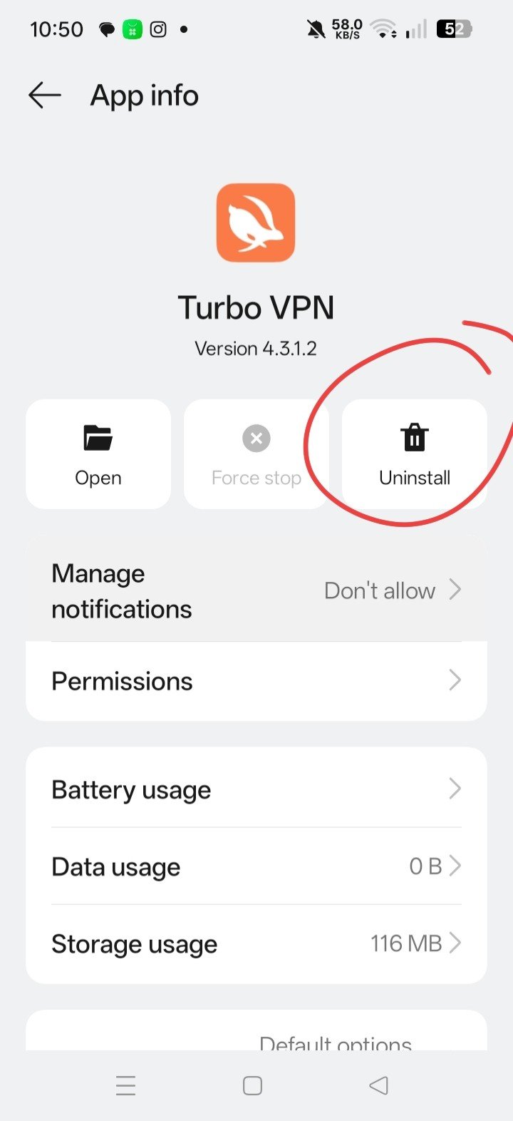 VPN Disable