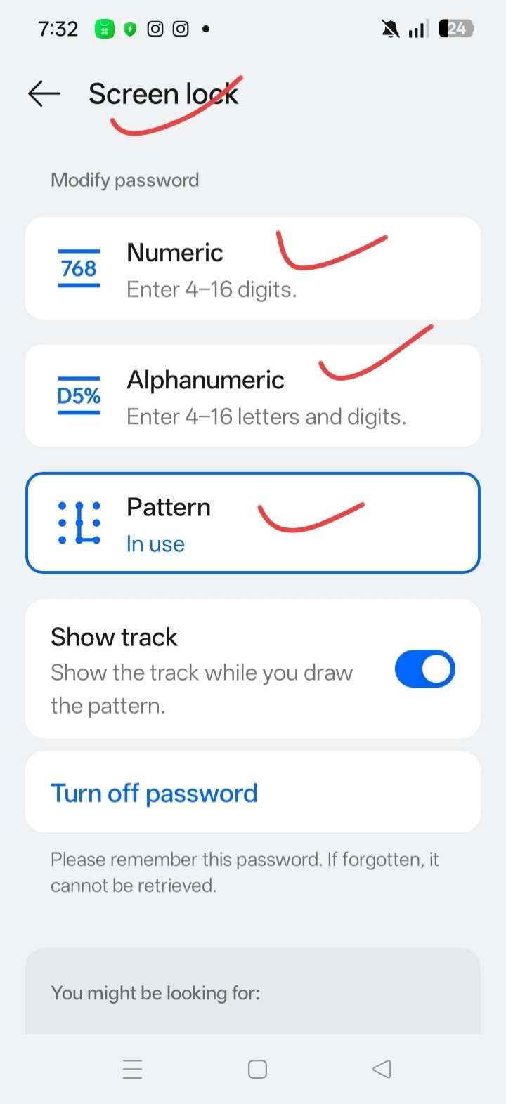 new android phone settings
