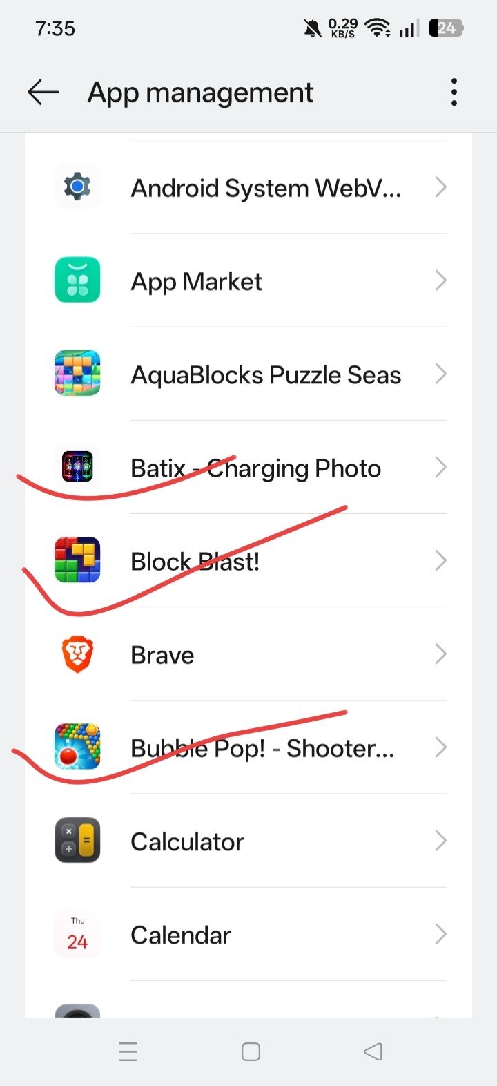 Apps Uninstall