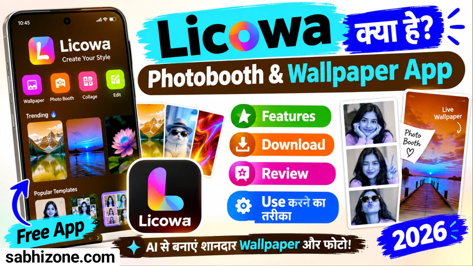 Licowa Photobooth & Wallpaper App क्या है? Features Download Review और Use करने का तरीका